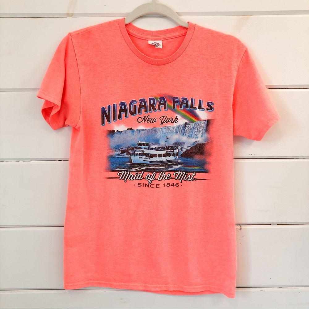 Neon Niagara Falls Maid of the Mist Tourist Tee